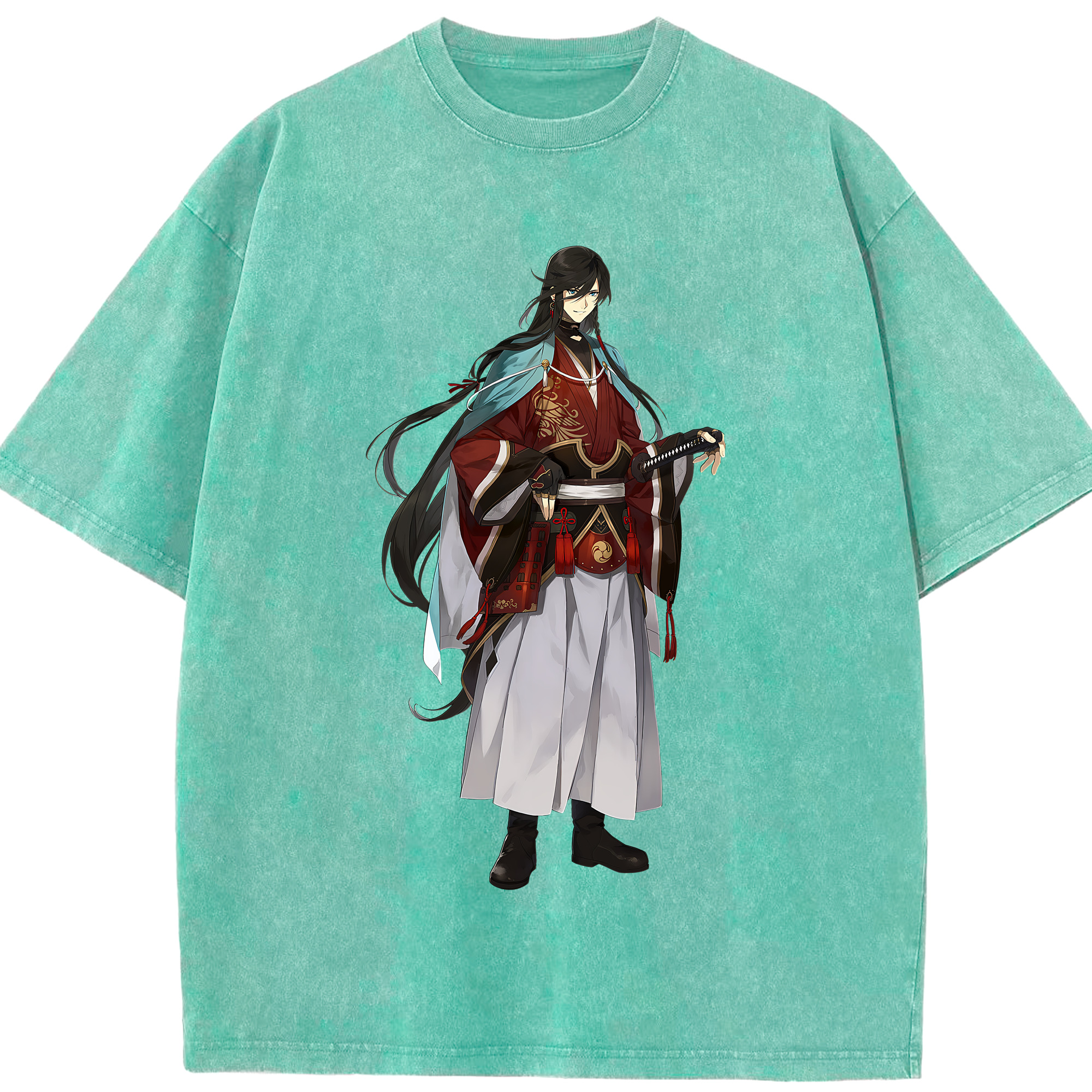 （画像用） 刀剣乱舞 Touken Ranbu 綿100% ヴィンテージ風 半袖Tシャツ（フロントプリント）